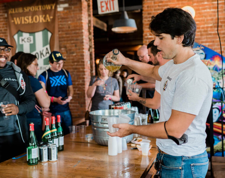 Food Karma Projects Cidr Feast pouring ciders