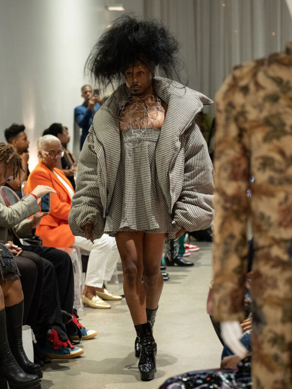 Model walks for Joseph Mcrae at SFW Runway 2024 - Photo By Phocusd Views