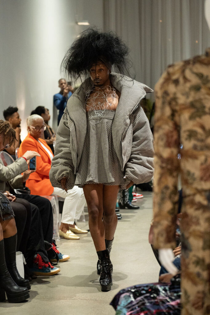 Model walks for Joseph Mcrae at SFW Runway 2024 - Photo By Phocusd Views