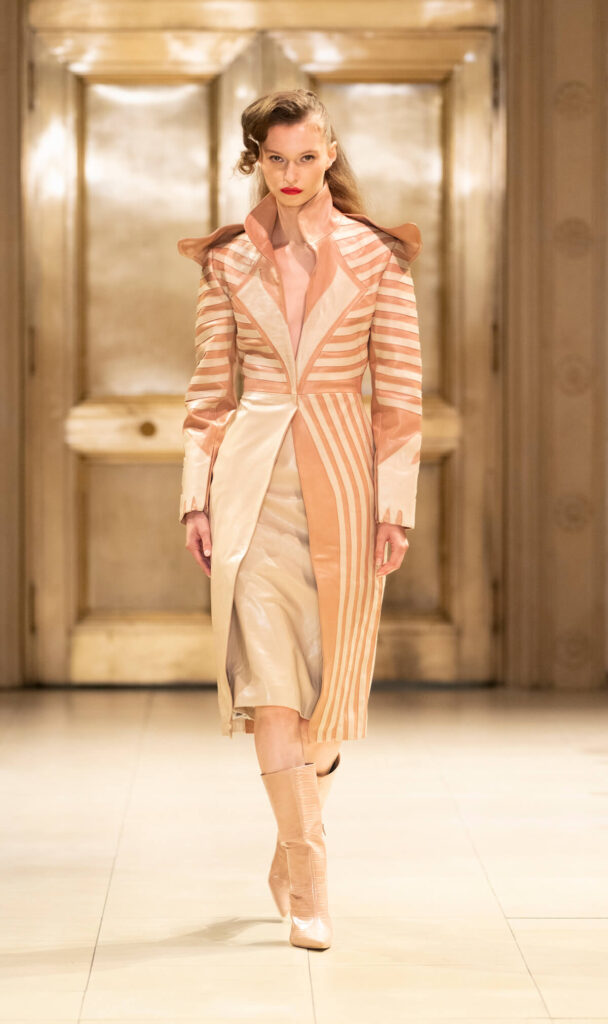 Model walks for Malan Breton SS025 NYFW Photo by Arun Nevader