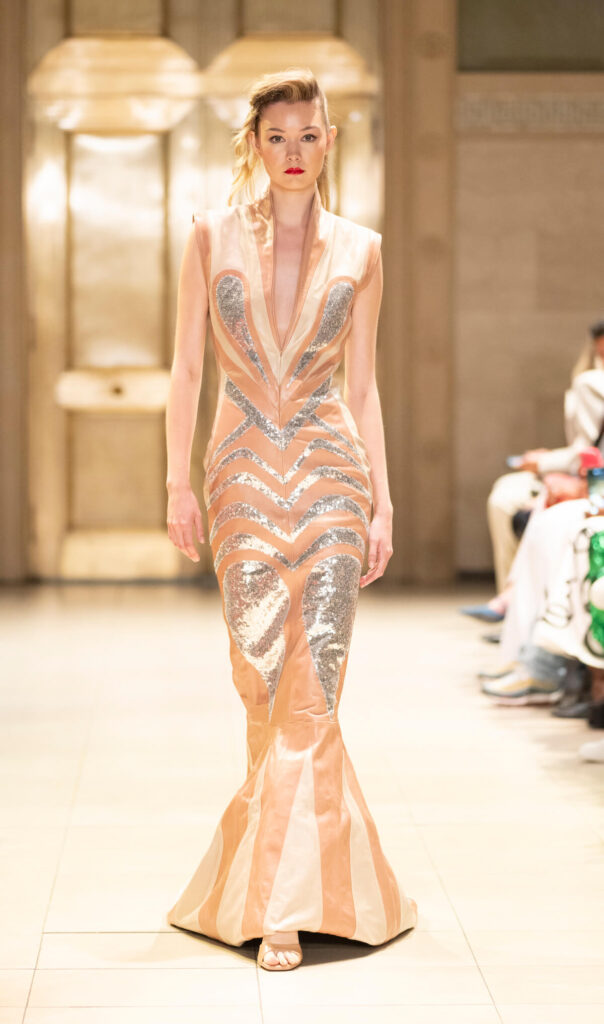 Model walks for Malan Breton SS025 NYFW Photo by Arun Nevader