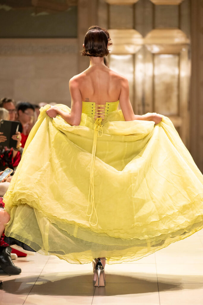 Model walks for Malan Breton SS025 NYFW Photo by Arun Nevader